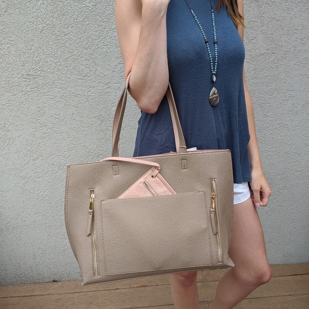 Madison West Soft Vegan Leather Bag.